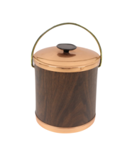 Vintage 60s Mid Century Modern MCM Copper Handled Ice Bucket Barware wit... - €35,18 EUR
