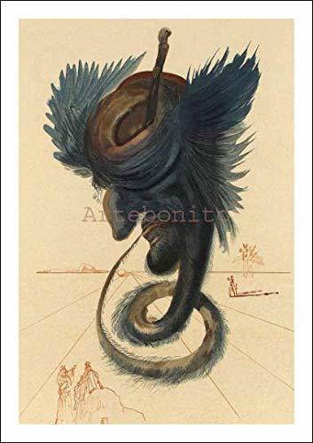 Primary image for Artebonito - Salvador Dali, Hell 20, Woodcut, Divine Comedy