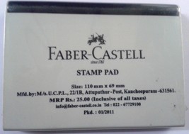 Faber-Castell Stempelkissen Schwarze Tinte Gummistempelkissen 110 mm x 6... - $7.24