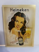 Heineken Beer 5.5” Postcard Print Ad Advertising Paper VINTAGE STYLE - £3.15 GBP