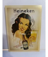 Heineken Beer 5.5” Postcard Print Ad Advertising Paper VINTAGE STYLE - £3.09 GBP