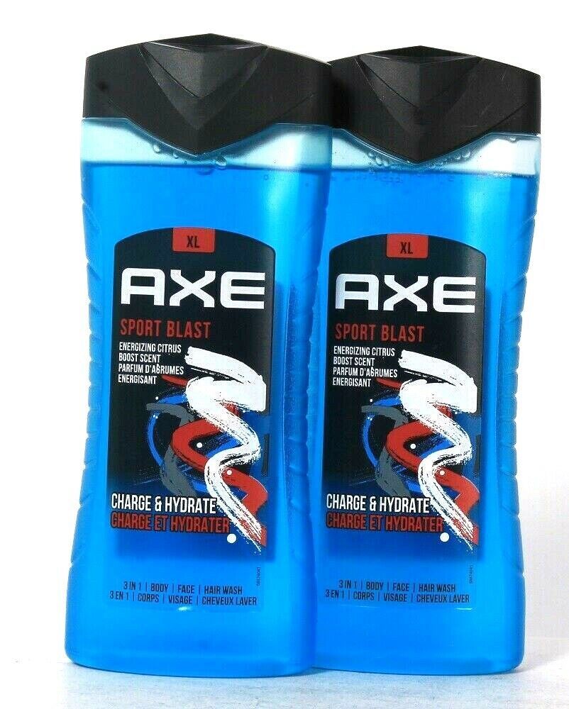 Primary image for 2 Ct Axe 13.5 Oz XL Sport Blast Charge & Hydrate Energizing Citrus 3in1 Wash
