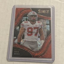 2022 Select Draft Picks Nick Bosa Red Lazer Prizm Ohio State 49ers #168 - $5.00