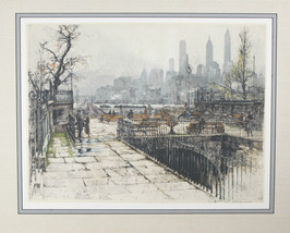 &quot;Montague Terrace, New York&quot; By Tanna Kasmir Hoernes Signed Etching/Aquatint - £975.79 GBP