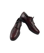Vtg Hanover Oxford Men 14 A / AAA Cushioned Insole Shoes Red Leather Dre... - $60.81 CAD
