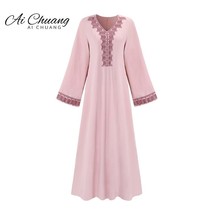 Ramadan Eid Mubarak Kaftans Evening Dresses For Women Satin Abaya Dubai Turkey I - £58.69 GBP