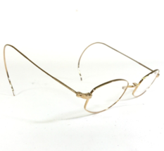 Calvin Klein Petite Eyeglasses Frames C-6 CABLE G Shiny Gold Arms 44-22-115 - £58.45 GBP