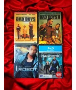 Y2K WILL SMITH DVDS Action Suspense Sci-Fi Bad Boys Hancock I Robot Lot ... - £11.42 GBP