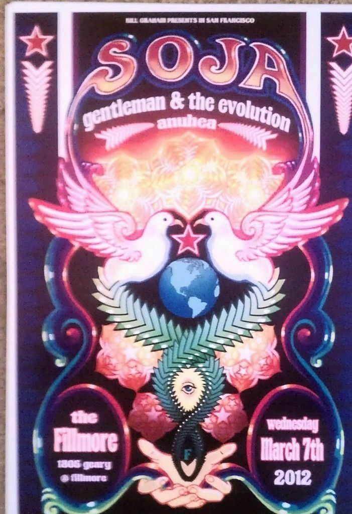 Mint SOJA Fillmore Poster 2012 - $19.99