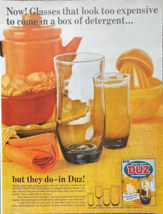 1966 Duz Vintage Print Ad Dish Detergent Glasses That Look Too Expensive - £11.51 GBP