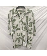 PUSSER’S ISLAND Blue and Green Tropical Button Down Shirt Large - $20.56 CAD