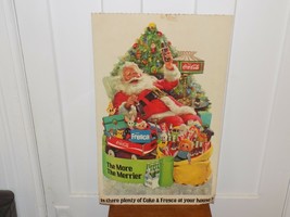 Vintage The More The Merrier Fresca Santa Cardboard Store Display - $64.35