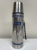 Western Field ~ Montgomery Ward ~ Stainless Steele 32 ounce 1 Quart Thermos cup - £6.86 GBP