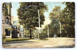 Postcard Washington Pennsylvania View East Maiden St c.1909 Rough Condition - £3.55 GBP