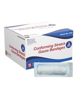 Dynarex 3114 White Conforming Bandage Sterile 4&quot; x 4-1/10 Yd 96 per Case - $769.01 MXN