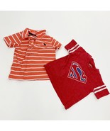 Baby Boy 18 Month T-shirt 2 Item Lot Superman Polo Shirt Red Orange - $6.37