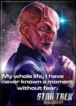 Star Trek Discovery Saru Never Known A Moment Without Fear Fridge Magnet UNUSED - £3.20 GBP