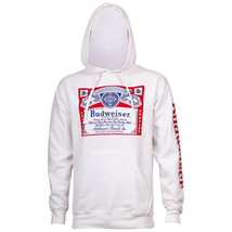 Budweiser Beer Men&#39;s White Hoodie White - £45.54 GBP+