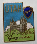 Vintage 1970s UTAH JAYCEES Hat/Jacket/Vest PIN UT Salt Lake Temple Mormo... - $369.75 MXN