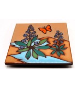 Vtg Handglazed Ceramic Tile Trivet Masterworks Handcrafted Art Tiles Nat... - €25,83 EUR