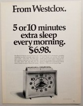 1970 Print Ad Westclox Drowse II Electric Alarm Clocks 5-10 Minutes Extra Sleep - £9.12 GBP