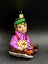 Radko Little Jack Horner Pie Plum Boy Christmas Ornament Mother Goose Rhyme - $39.59