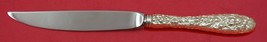 Rose by Stieff Sterling Silver Steak Knife Not Serrated Custom 8&quot; - £62.50 GBP