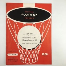 February 21 1958 NCAA Basketball Stanford vs UCLA The Hoop Official Program - £37.88 GBP