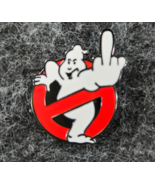 Ghostbusters Middle Finger Funny Enamel Pin Backpack Hat Lapel Bag Lanyard - $9.09 CAD