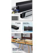 Cable Management Yecaye 94in J Channel Cable Raceway Cable Management Un... - $13.47 CAD