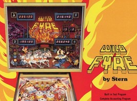 Wild Fyre Pinball FLYER 1978 Original Game Sheet Horse Carriage Fantasy Retro - £12.29 GBP