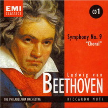 Symphony No.9 Choral Riccardo Muti Ludwig van Beethoven 4 tracks CD - £8.84 GBP