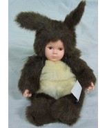 Vintage Anne Geddes BABY IN SQUIRREL COSTUME 7&quot; Plush STUFFED ANIMAL DOLL - $25.05 CAD
