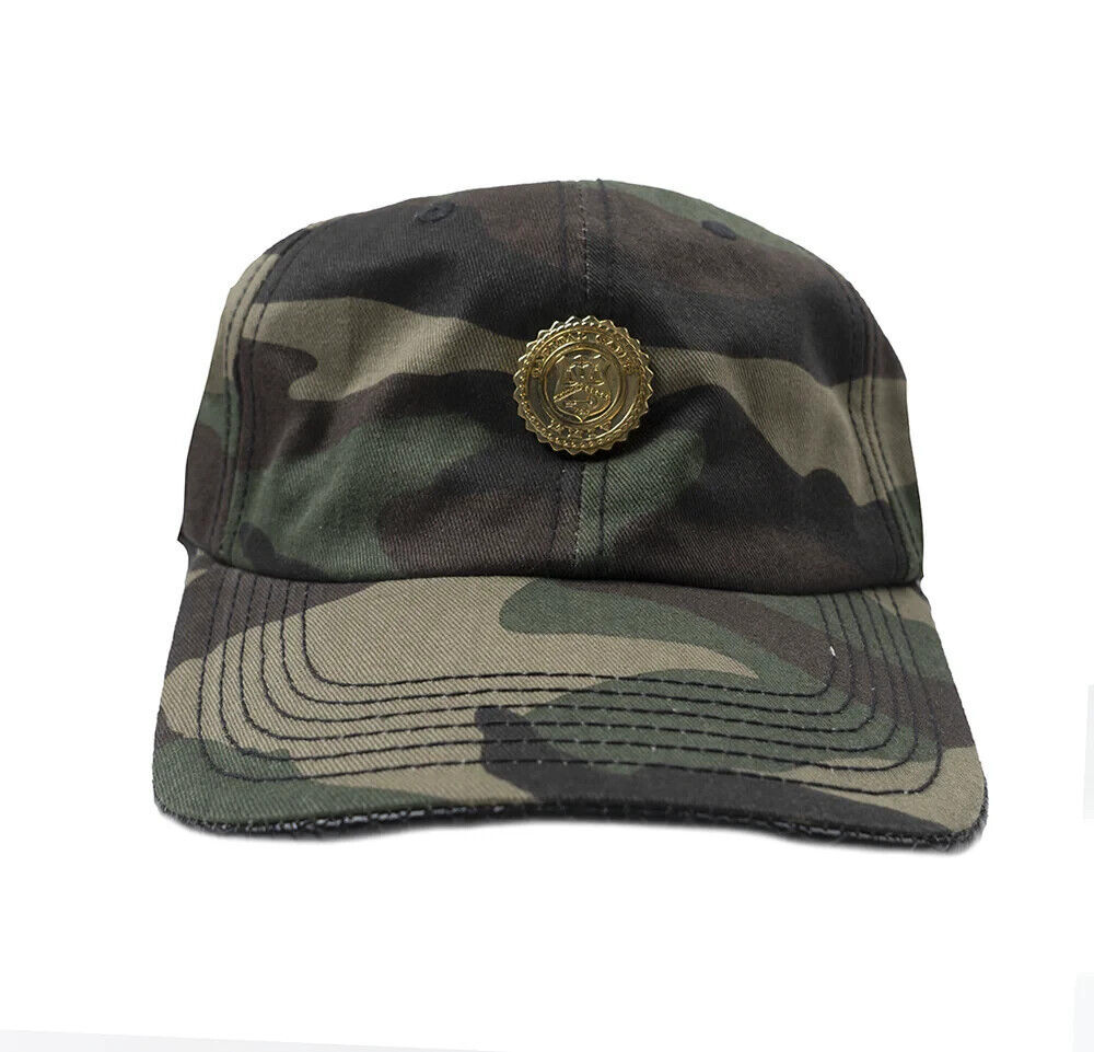 Capital Gains Men's Streetwear Camo Dad Hat w/ Snakeskin Under Visor Relaxed Cap