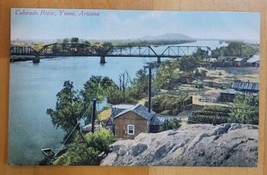 COLORADO RIVER (BRIDGE), YUMA, ARIZONA - 1907-1915 POSTCARD - £3.41 GBP