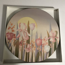 PIMPERNEL De Luxe Vintage Round Casserole Hot Plate Dawn Flowers Art Eng... - $33.88 CAD