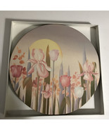 PIMPERNEL De Luxe Vintage Round Casserole Hot Plate Dawn Flowers Art Eng... - £19.33 GBP