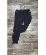 IVANKA TRUMP Slim Ankle Length Pants 30&quot; Black Zipper Size 6 - $28.13 CAD