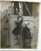 Marilyn Monroe Navy real photograph ship sailor black white art collectible - £217.78 GBP