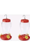 Lot of 2 Hummingbird Nectar Feeders Hanging Patio Balcony Lanai Garden P... - $13.99