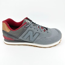 New Balance 574 Classics Collegiate Gunmetal Red Mens Sneakers ML574NEB - £67.74 GBP