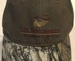 U.S. Smokeless Tobacco Company Mossy Oak Camo Baseball Adjustable Hat ba2 - £7.77 GBP