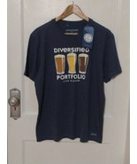 NWT Life is Good Men&#39;s Crusher Tee Diversified Portfolio, Darkest Blue M... - $25.66 CAD