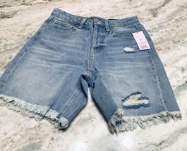 NWT Wild Fable  High-Rise Bermuda Denim Shorts Women&#39;s Size 00/24 M Wash. - $35.52