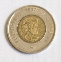  Elizabeth II 2007 D G Regina /Polar Bear Canada 2 Dollars Coin - £4.66 GBP
