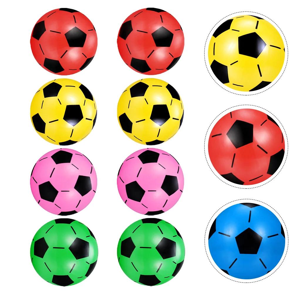 8 Pcs Soccer Inflatable Ball Kids Football Toy Assorted Outdoor Sports Balls - £14.97 GBP