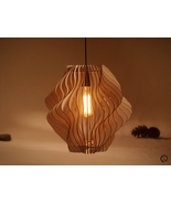 Minimalist Wood Pendant Light Scandinavian Dining Room Ceiling Lighting ... - £199.78 GBP