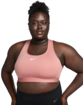 Nike Womens' Swoosh Medium Support Padded Sports Bra Plus Size 1X DX6823-618 - $40.00