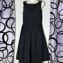 Ellen Tracy, black fit and flare dress, size 8 - £17.21 GBP