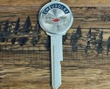 Chevrolet Shield And Tie Signet Logo Gold Tone Vintage Key Blank - $19.80